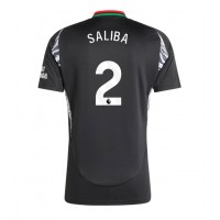 Maglie da calcio Arsenal William Saliba #2 Seconda Maglia 2024-25 Manica Corta